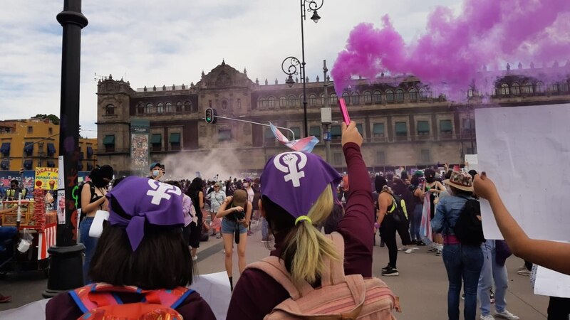 Protesta feminista en la Ciudad de México