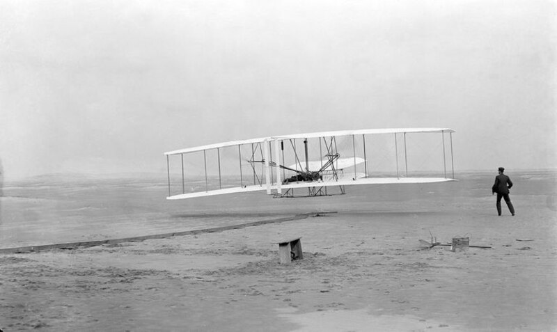 El primer vuelo de los hermanos Wright