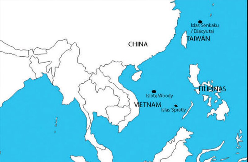 Mapa de las islas Spratly