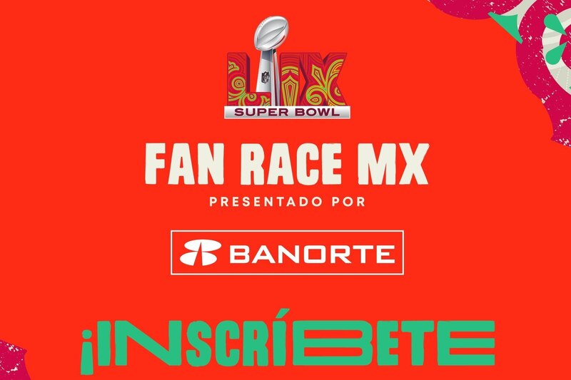 Cartel oficial de la NFL Fan Race México 2025 presentada por Banorte: precios, fecha, horario, inscripción.