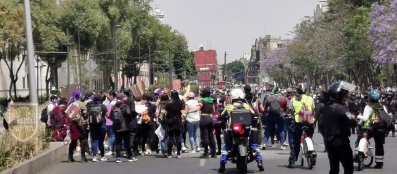 Protesta feminista en la Ciudad de México