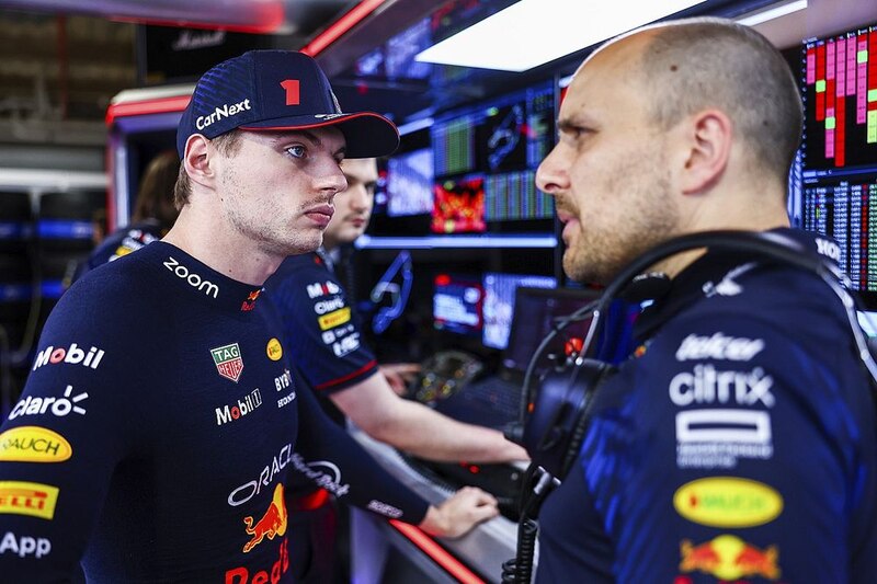 Max Verstappen y su ingeniero de pista Gianpiero Lambiase