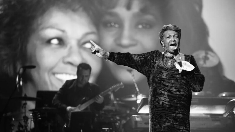 Aretha Franklin, la Reina del Soul, en concierto.