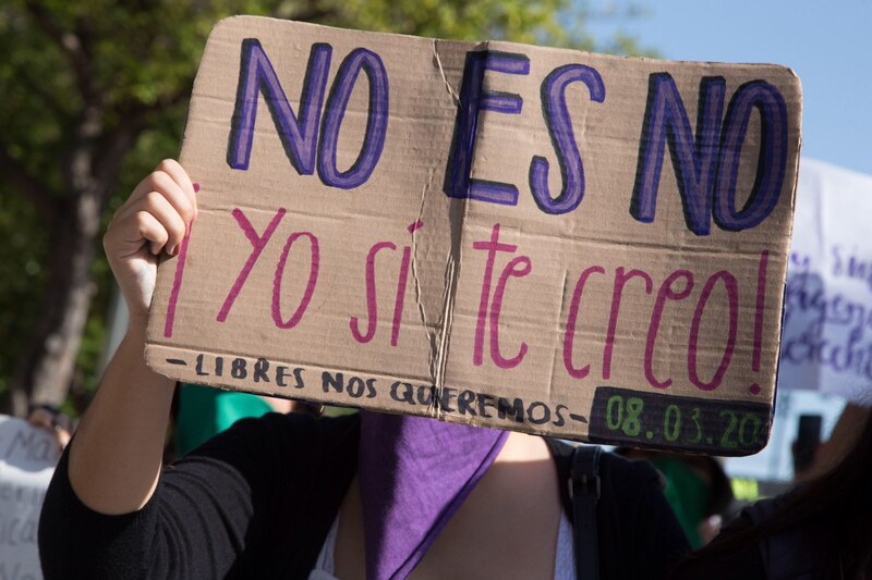 Protesta contra la violencia de género