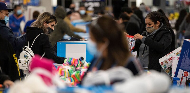 Compras navideñas en Costco