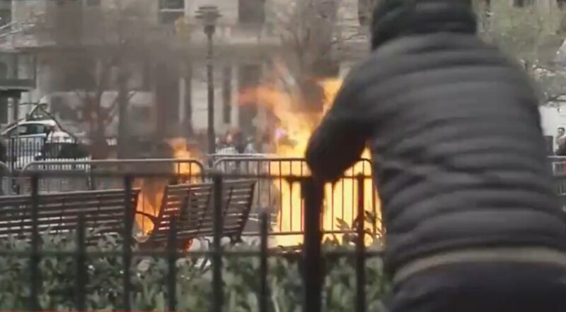 Incendio en la ciudad de Nueva York