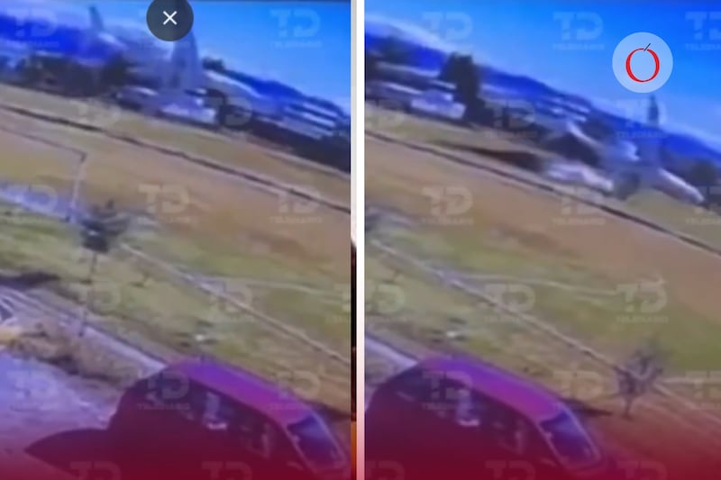 Nuevo video muestra el momento exacto del avionazo en Toluca.
