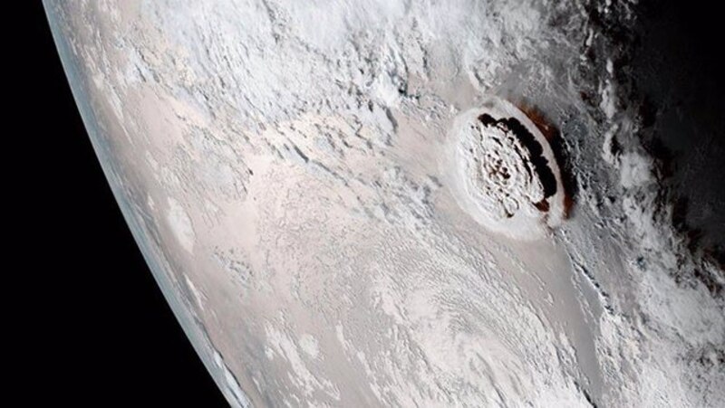 La NASA publica una imagen de una tormenta de polvo en Marte