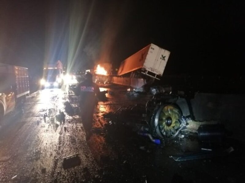 Accidente de tráfico en la carretera