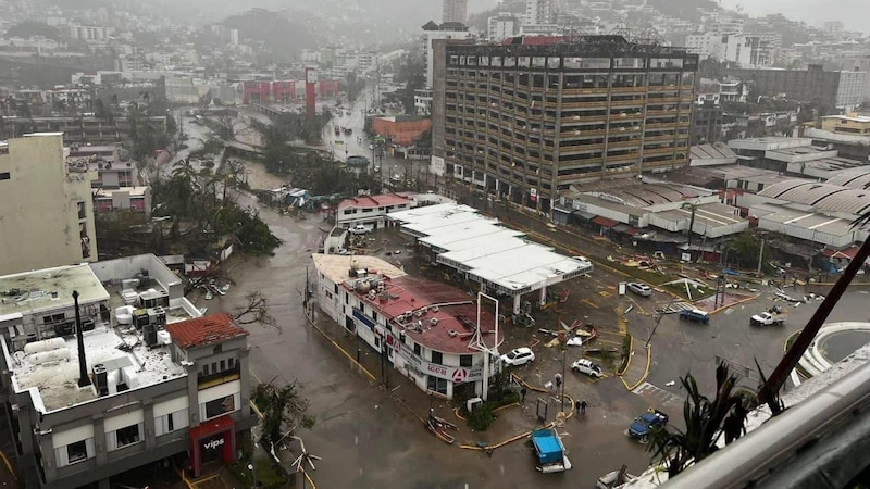 Devastación en Acapulco tras el paso del huracán