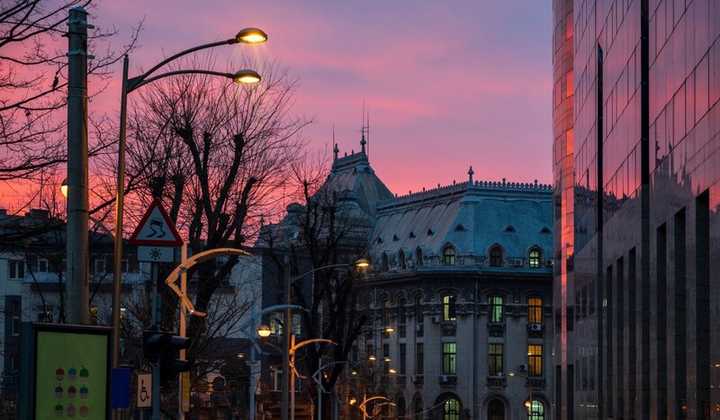 Atardecer en la ciudad
