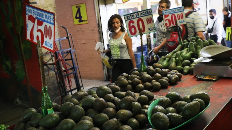 Title: Aguacates en el mercado