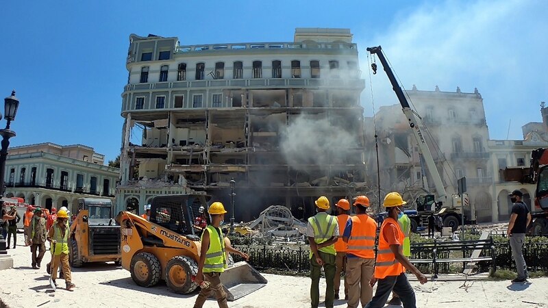 Derrumbe de un edificio en La Habana