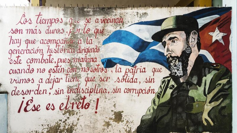 Fidel Castro graffiti