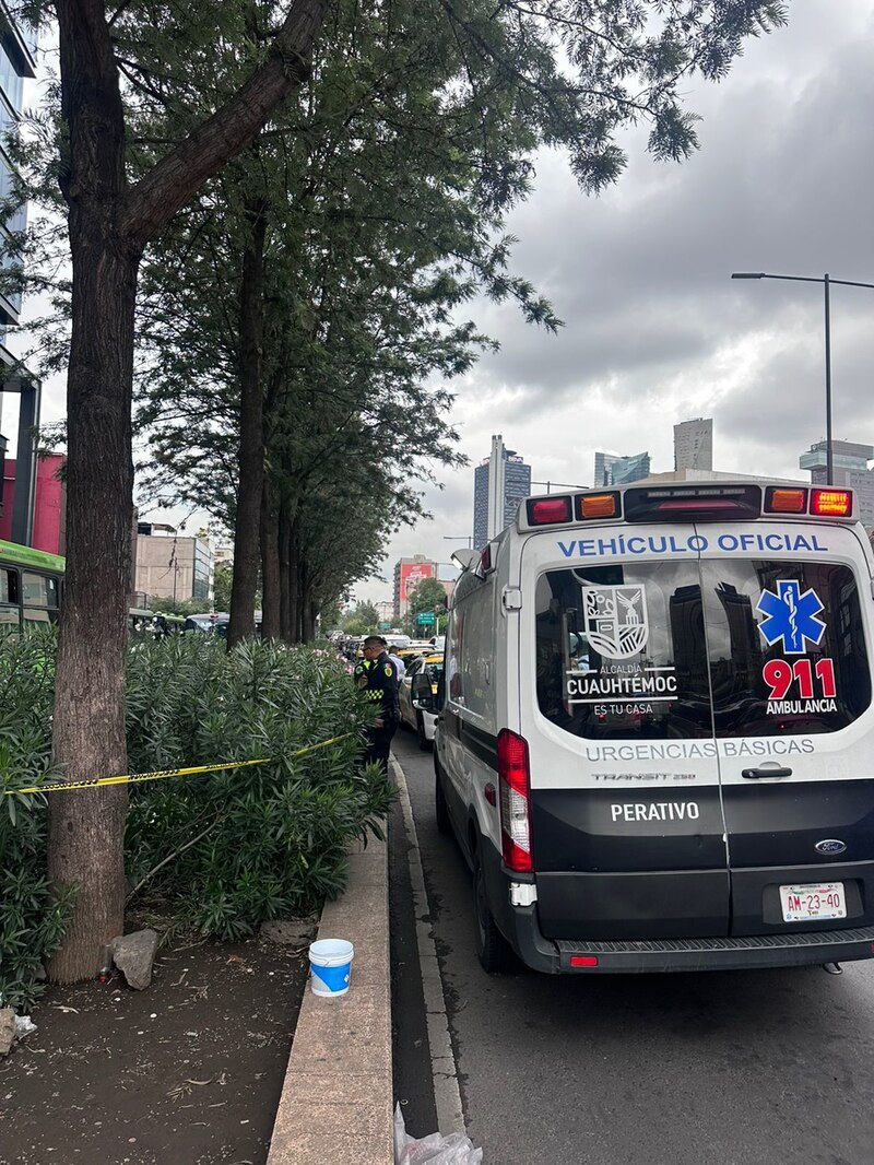 Posible título: Accidente de tráfico en la Ciudad de México