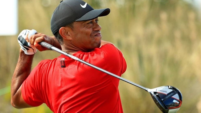 Tiger Woods en el campo de golf