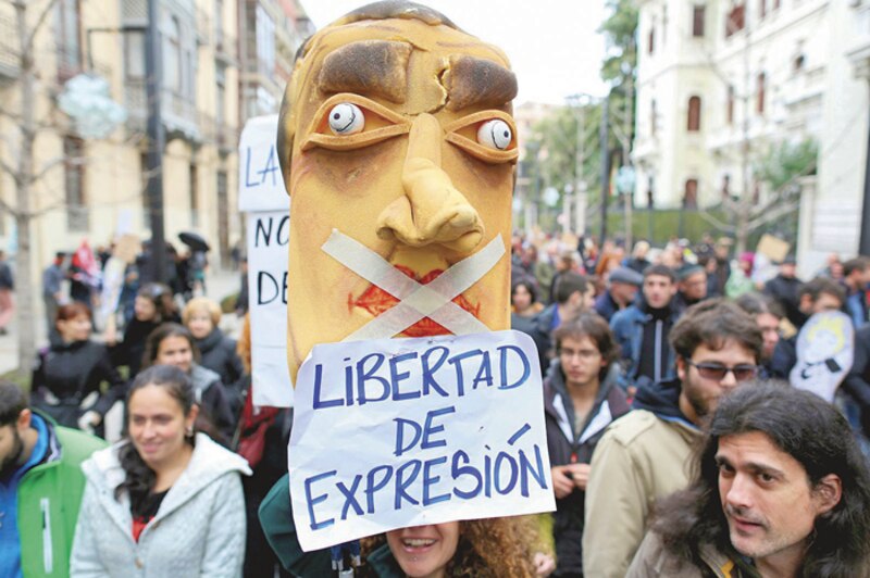 Protesta por la libertad de expresión