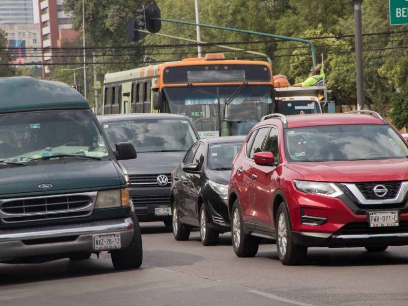 Tráfico vehicular en la Ciudad de México