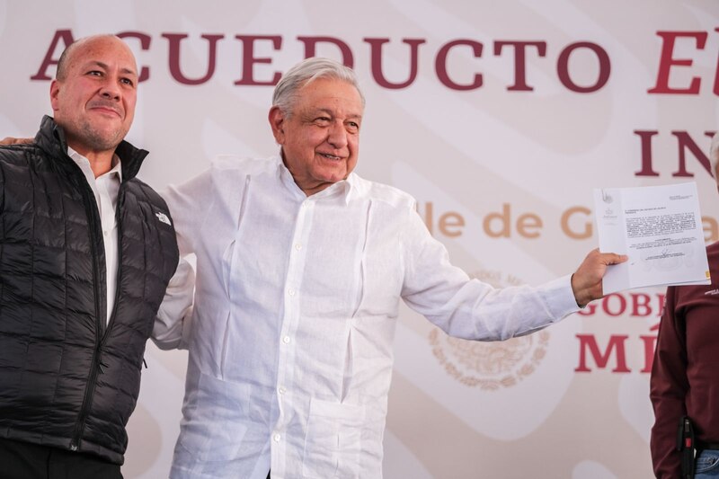 El presidente López Obrador y el gobernador de Nuevo León firman convenio de colaboración