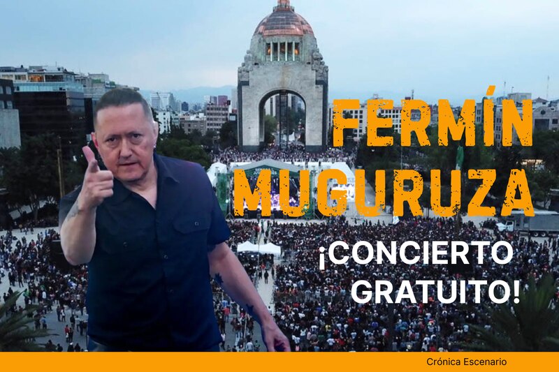 Fermín Muguruza en concierto gratuito en el Monumento a la Revolución