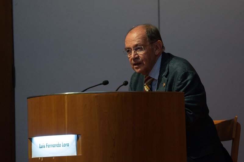Luis Fernando Lara, presidente de Prisa, durante una conferencia