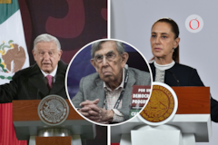 Mensajes de Sheinbaum y AMLO por muerte de Cuauhtémoc Cárdenas