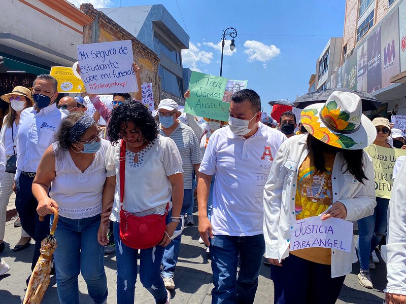 Estudiantes exigen justicia por la muerte de Ángel Yael.