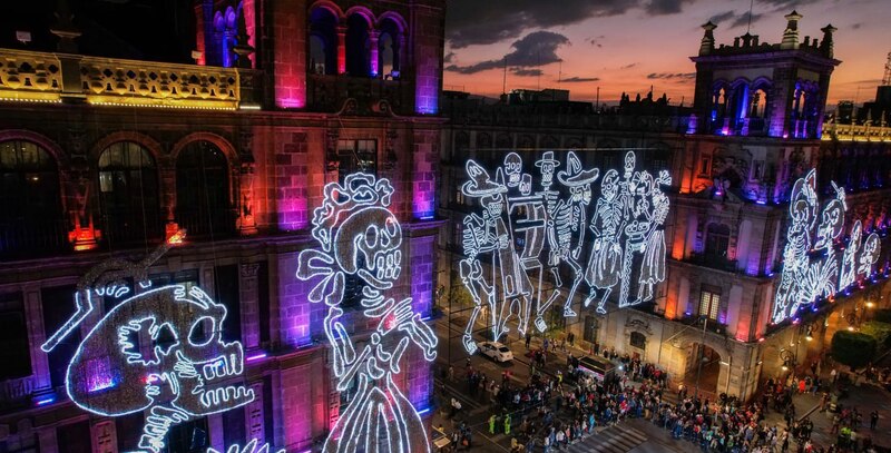 El desfile de esqueletos en Guanajuato