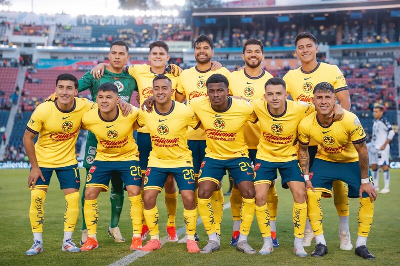 Once inicial del Club América para el partido de esta noche.