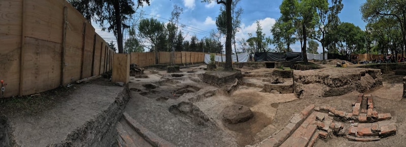 Excavación arqueológica en el Templo Mayor de Tenochtitlán