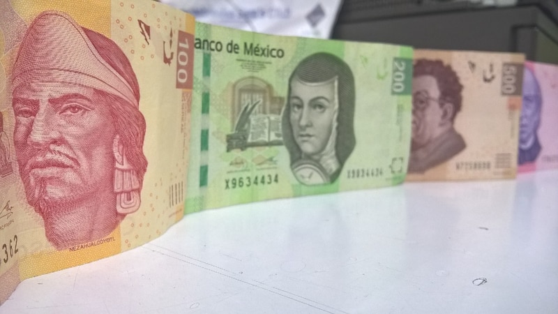 Billetes de pesos mexicanos