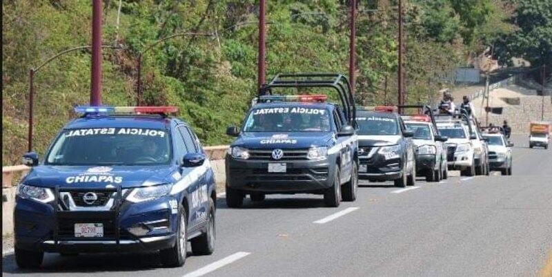 Policías en Chiapas