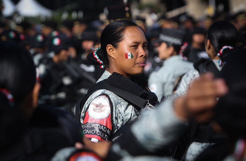 Guardia Nacional en el desfile del 16 de septiembre