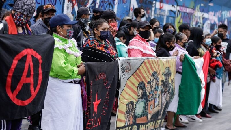 Protesta indígena en México