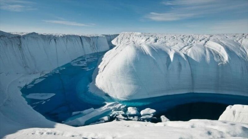 Una imagen impresionante de un glaciar en Groenlandia