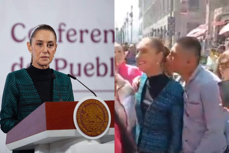 Hombre acosa a la presidenta Claudia Sheinbaum