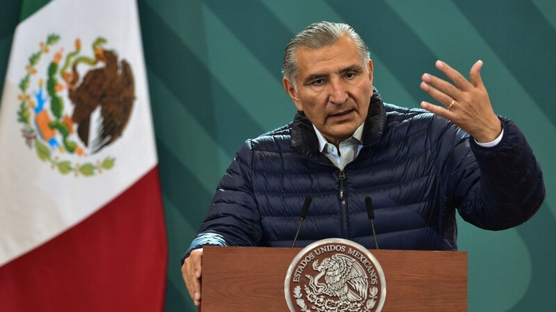 El presidente de México, Andrés Manuel López Obrador, da un discurso.