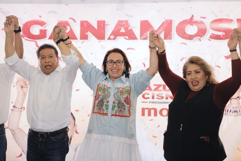 Clausura de campaña de la candidata a la presidencia por el partido político "Acción Nacional" en México.