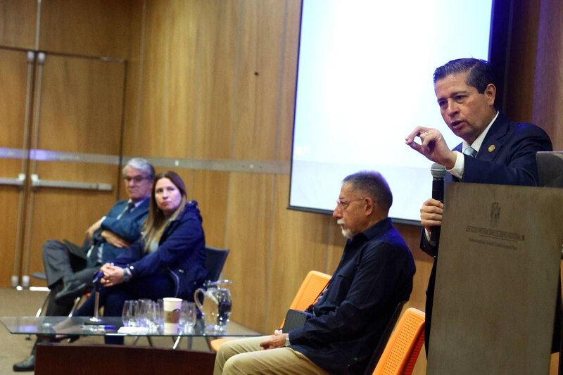 El presidente de la Suprema Corte de Justicia de la Nación, Arturo Zaldívar, durante una conferencia.