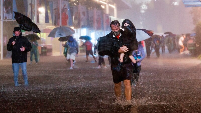 Lluvias torrenciales en la ciudad