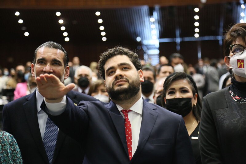 El diputado Gabriel Boric durante la sesión de la Cámara de Diputados en Santiago, Chile.