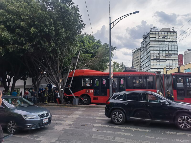 Accidente de autobús en la Ciudad de México