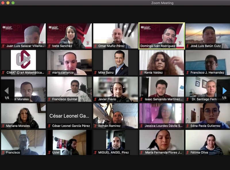 Reunión virtual de trabajo del comité organizador del XV Simposio de Problemas Industriales (SPI).