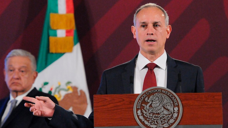 El presidente Andrés Manuel López Obrador durante una conferencia de prensa.