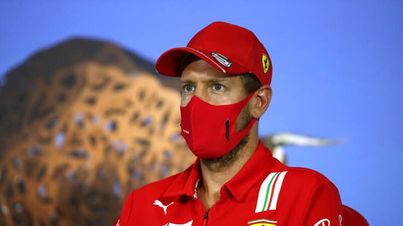 Carlos Sainz, piloto de Ferrari, durante una conferencia de prensa