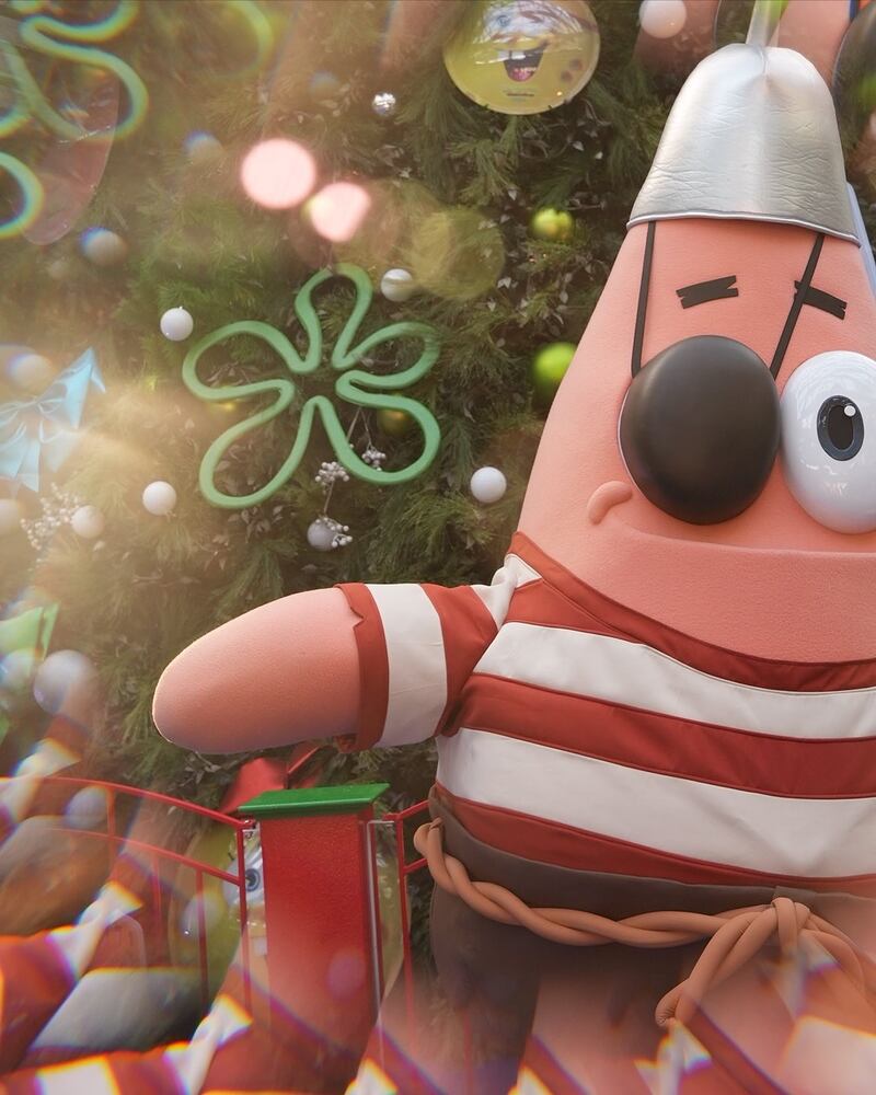 El árbol de Navidad de Bob Esponja en Toreo