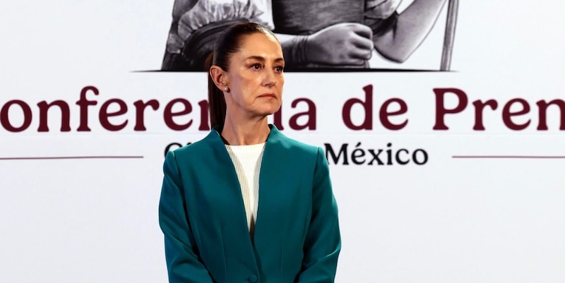 La Jefa de Gobierno, Claudia Sheinbaum, en la conferencia de prensa matutina del Presidente Andrés Manuel López Obrador.