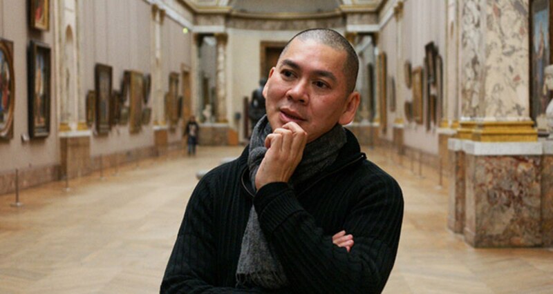 Artista plástico Ai Weiwei en el Museo del Louvre