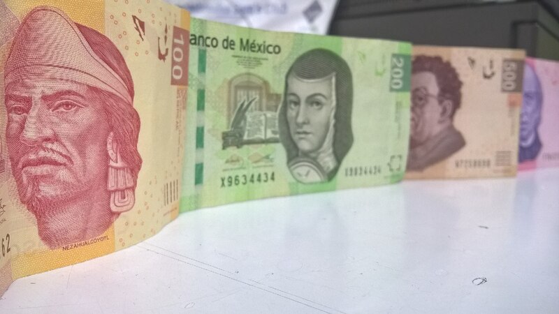 Billetes de pesos mexicanos