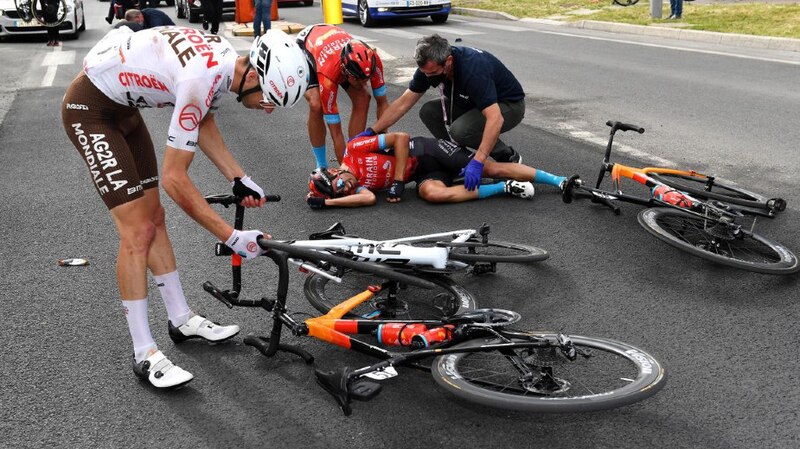 Accidente en el Tour de Francia